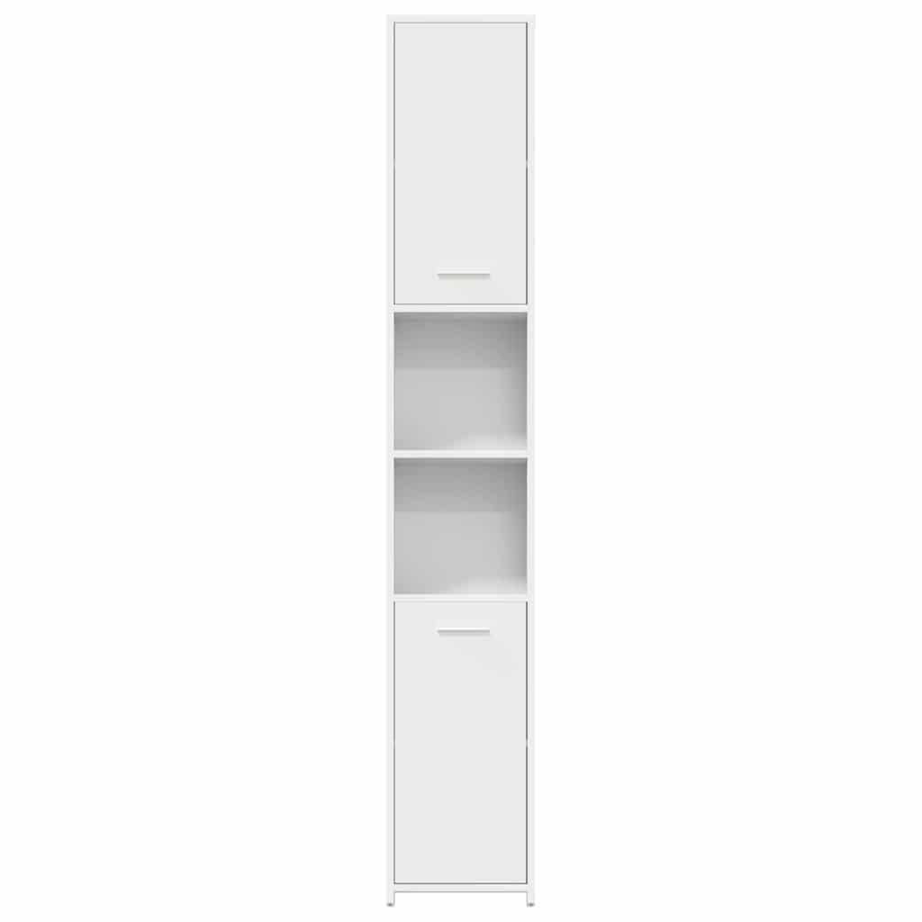 Mobile da Bagno Bianco 30x30x183,5 cm in Legno tecnico