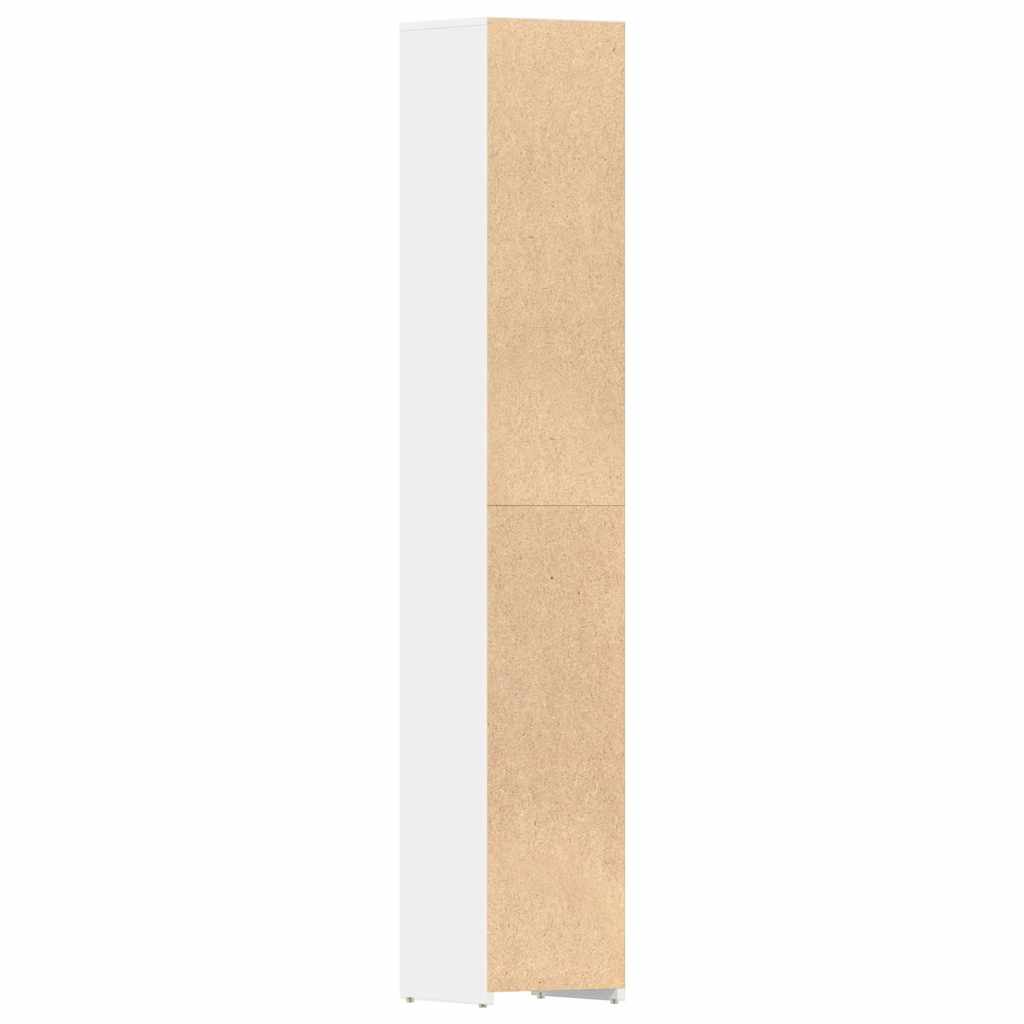 Mobile da Bagno Bianco 30x30x183,5 cm in Legno tecnico