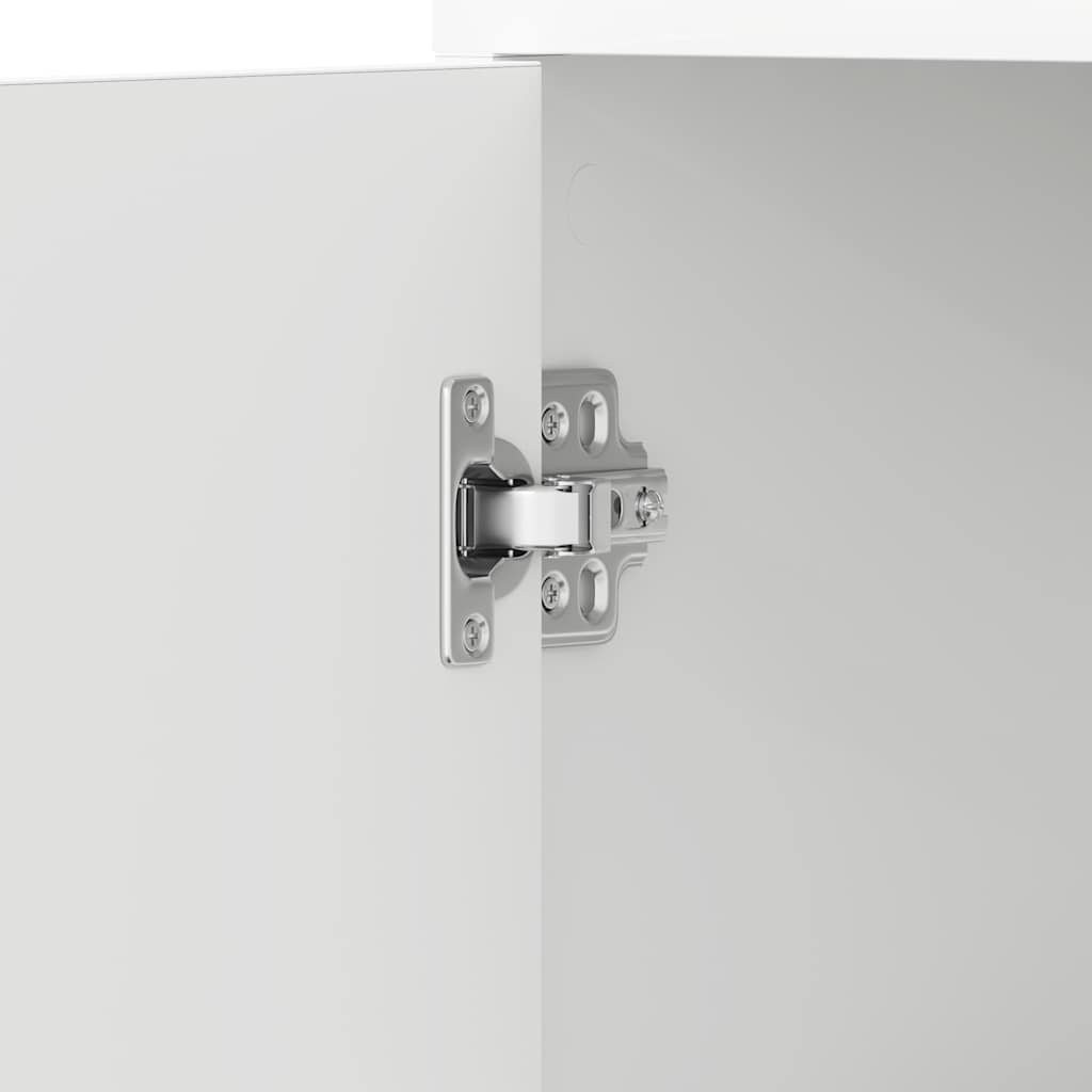 Mobile da Bagno Bianco 30x30x183,5 cm in Legno tecnico