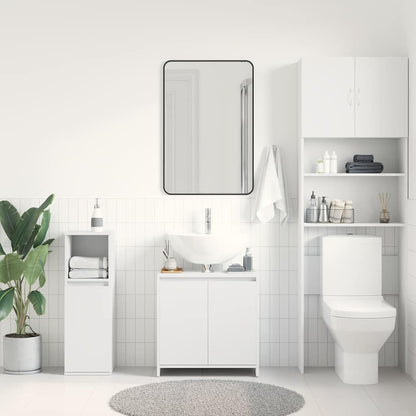 Mobile da Bagno Bianco 60x33x61 cm in Legno Multistrato | homemem39