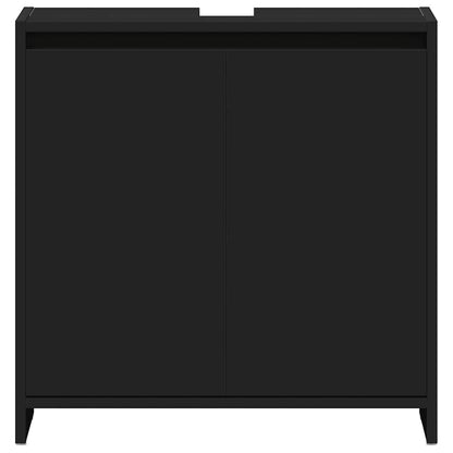 Mobile da Bagno Nero 60x33x61 cm in Legno Multistrato | homemem39