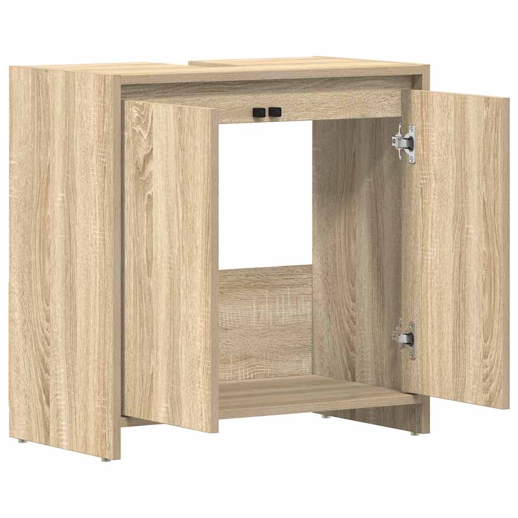 Mobile da Bagno Rovere Sonoma 60x33x61 cm Legno Multistrato | homemem39