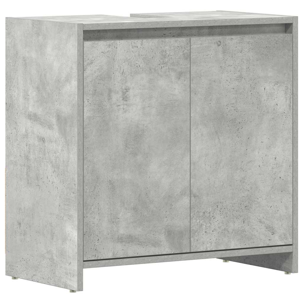 Mobile da Bagno Grigio Cemento 60x33x61 cm in Legno Multistrato | homemem39