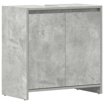 Mobile da Bagno Grigio Cemento 60x33x60 cm in Legno Multistrato