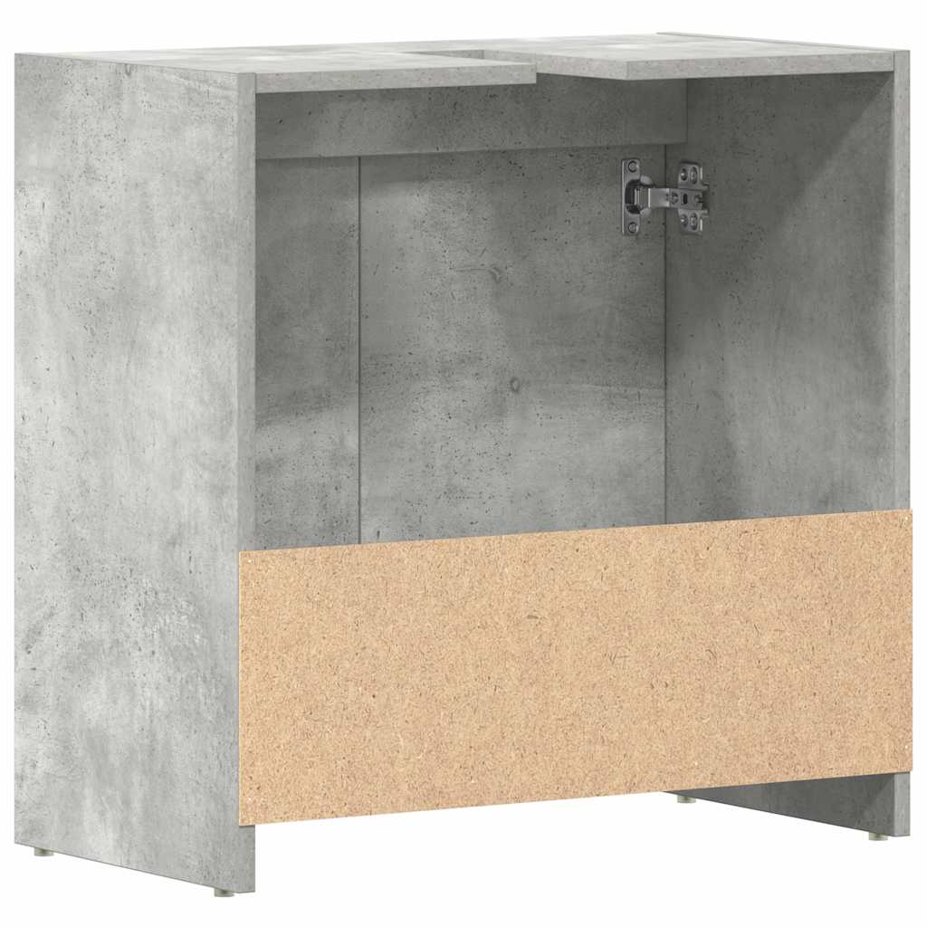 Mobile da Bagno Grigio Cemento 60x33x60 cm in Legno Multistrato