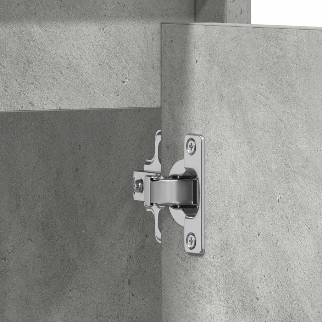 Mobile da Bagno Grigio Cemento 60x33x60 cm in Legno Multistrato