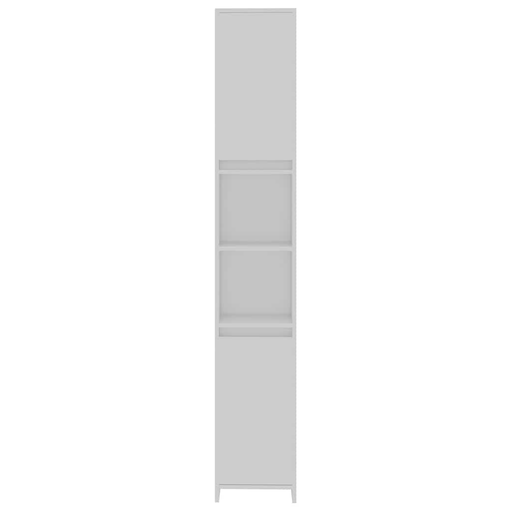 Mobile da Bagno Bianco 30x30x183,5 cm in Legno Multistrato