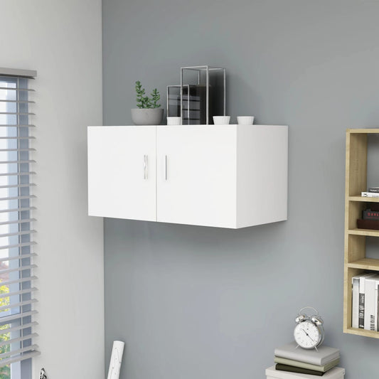 Armadietto da Parete Bianco 80x39x40 cm in Legno Multistrato | homemem39