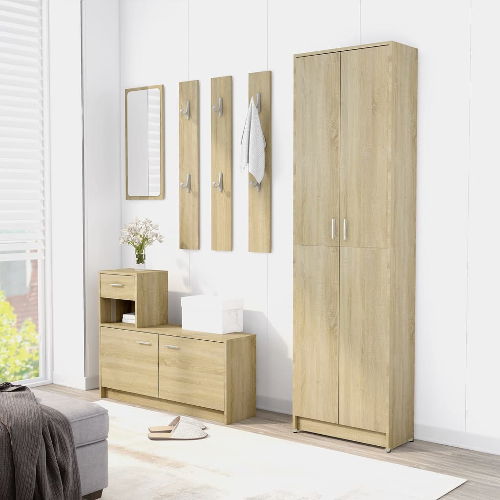 Armadio Corridoio Rovere Sonoma 55x25x189 cm Legno Multistrato | homemem39