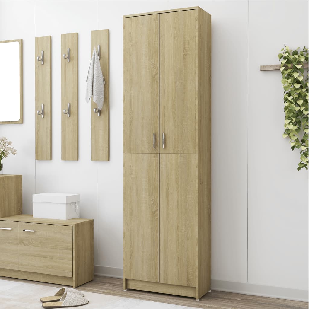 Armadio Corridoio Rovere Sonoma 55x25x189 cm Legno Multistrato | homemem39