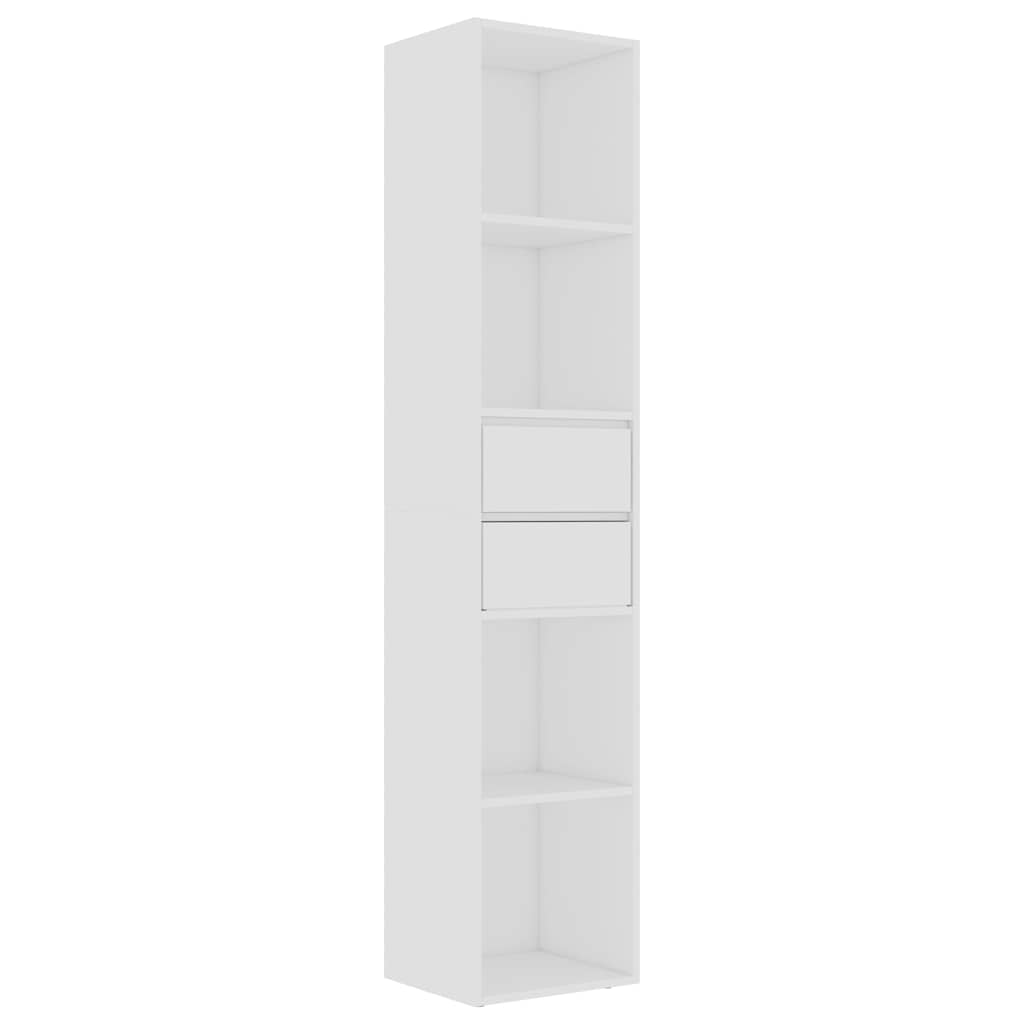 Libreria Bianca 36x30x171 cm in Legno Multistrato