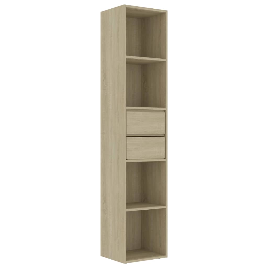 Libreria Rovere Sonoma 36x30x171 cm in Legno Multistrato | homemem39