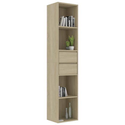 Libreria Rovere Sonoma 36x30x171 cm in Legno Multistrato | homemem39