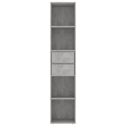 Libreria Grigio Cemento 36x30x171 cm in Legno Multistrato