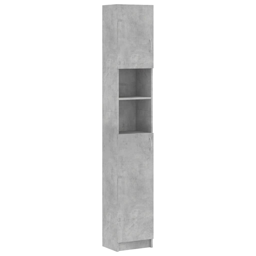 Mobile da Bagno Grigio Cemento 32x25,5x190 cm