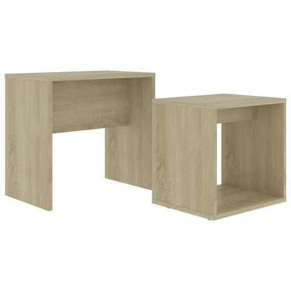 Set Tavolini Salotto Rovere Sonoma 48x30x45cm Legno Multistrato | homemem39