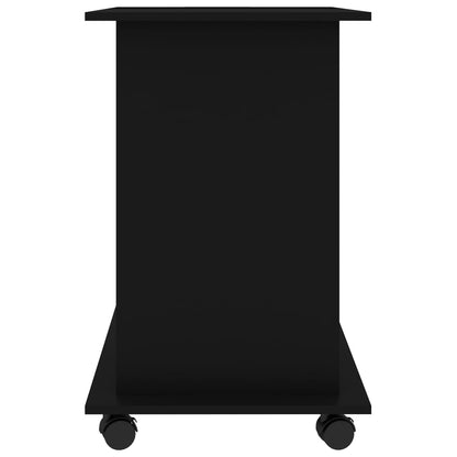 Scrivania da Computer Nera 80x50x75 cm in Legno Multistrato - homemem39