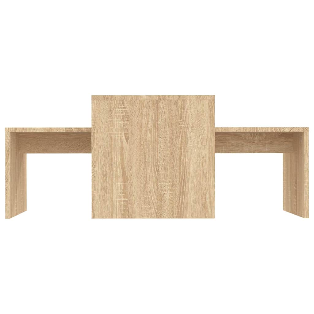 Set Tavolini Salotto Rovere Sonoma 100x48x40 cm Multistrato