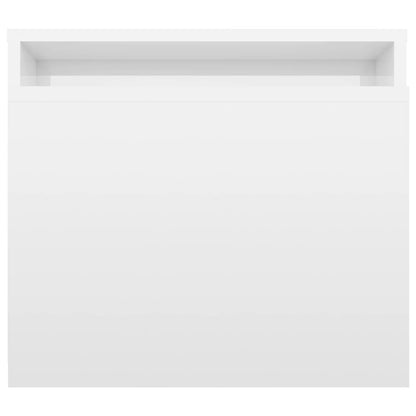 Set Tavolini da Salotto Bianco Lucido 100x48x40 cm Multistrato | homemem39