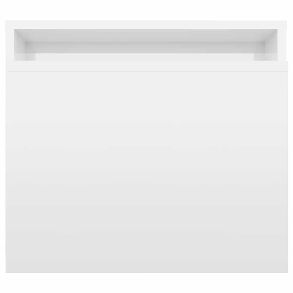 Set Tavolini da Salotto Bianco Lucido 100x48x40 cm Multistrato