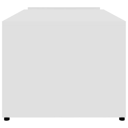 Tavolino da Salotto Bianco 90x45x35 cm in Legno Multistrato | homemem39