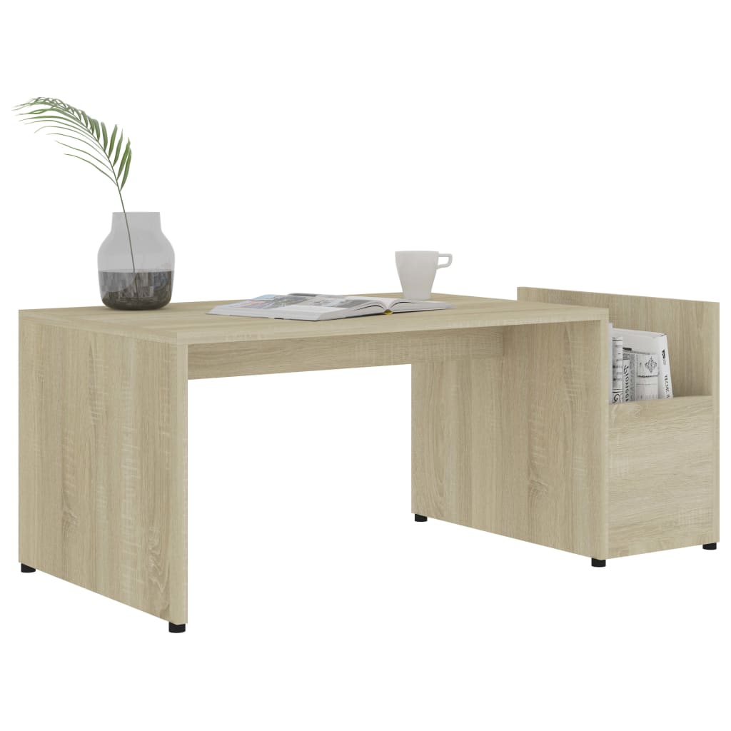 Tavolino da Salotto Rovere Sonoma 90x45x35 cm Legno Multistrato | homemem39