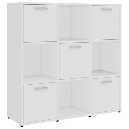 Libreria Bianca 90x30x90 cm in Legno Multistrato | homemem39