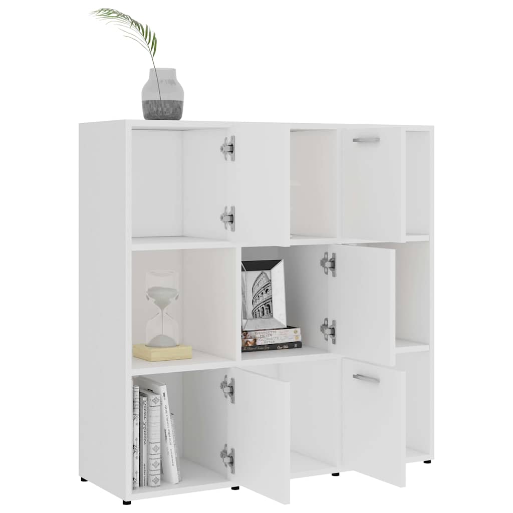 Libreria Bianca 90x30x90 cm in Legno Multistrato