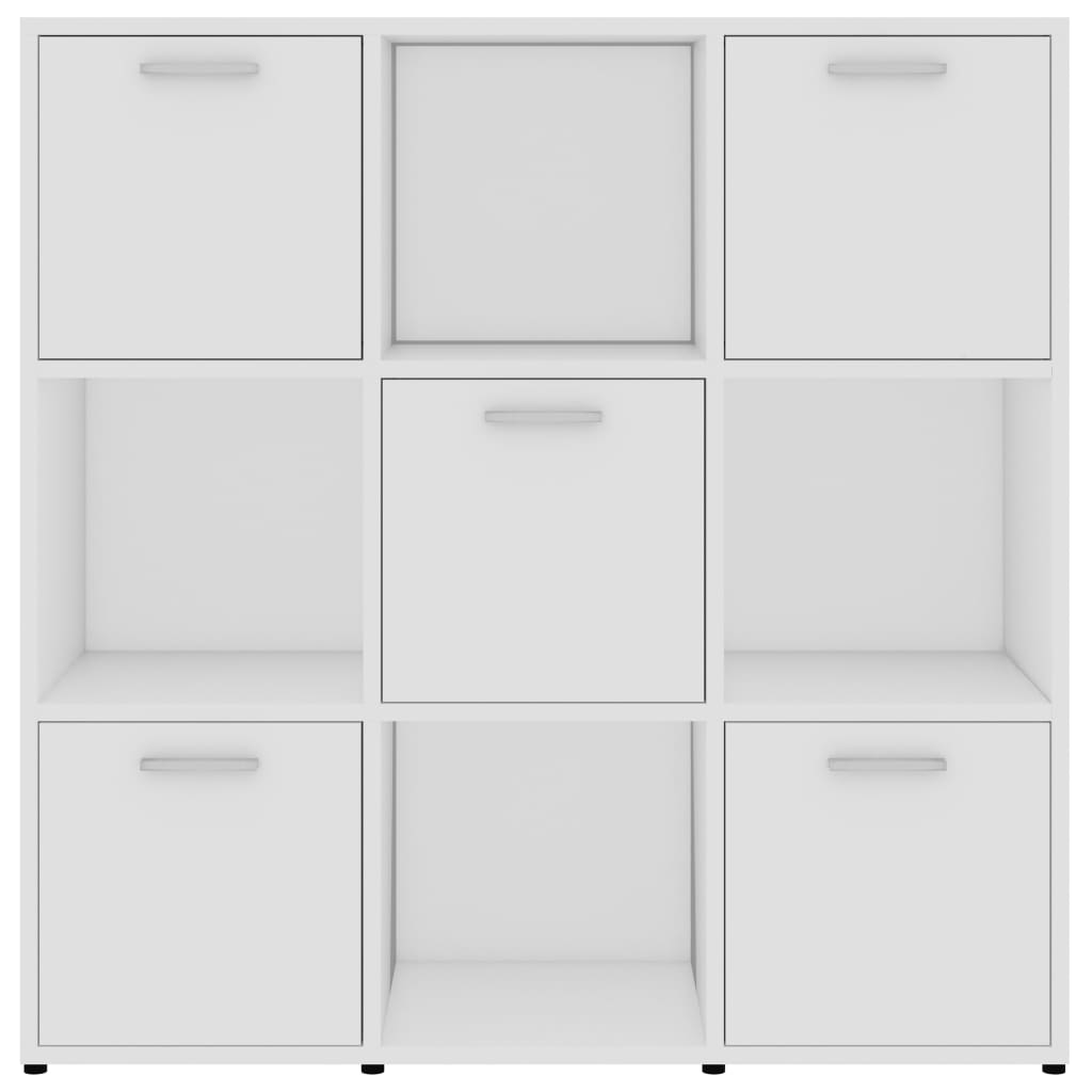 Libreria Bianca 90x30x90 cm in Legno Multistrato | homemem39