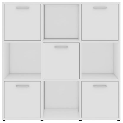 Libreria Bianca 90x30x90 cm in Legno Multistrato | homemem39