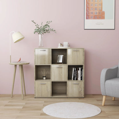 Libreria Rovere Sonoma 90x30x90 cm in Legno Multistrato | homemem39