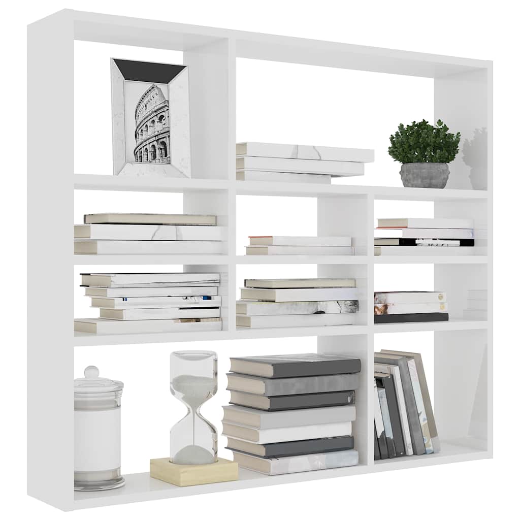 Scaffale a Parete Bianco 90x16x78 cm in in Multistrato | homemem39