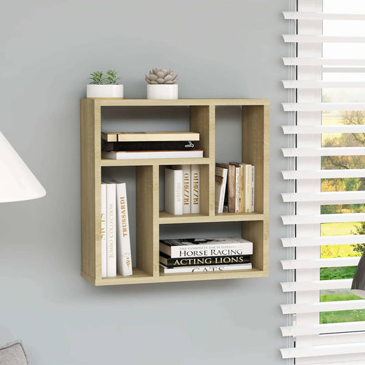 Scaffale Parete Rovere Sonoma 45,1x16x45,1 cm Legno Multistrato | homemem39