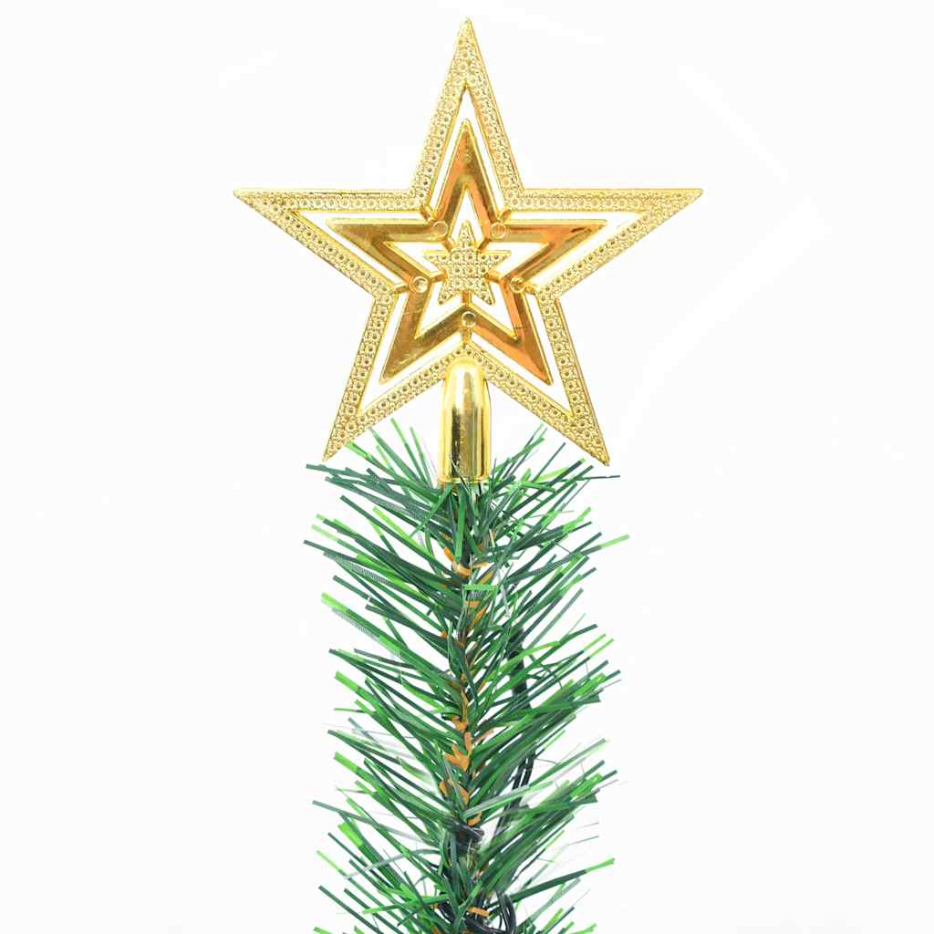 Albero di Natale Preilluminato con Palline Verde 64 cm - homemem39