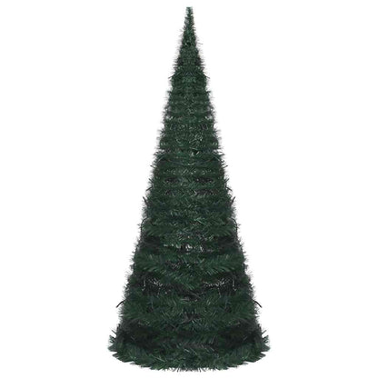 Albero di Natale Artificiale Apribile Preilluminato Verde 210cm