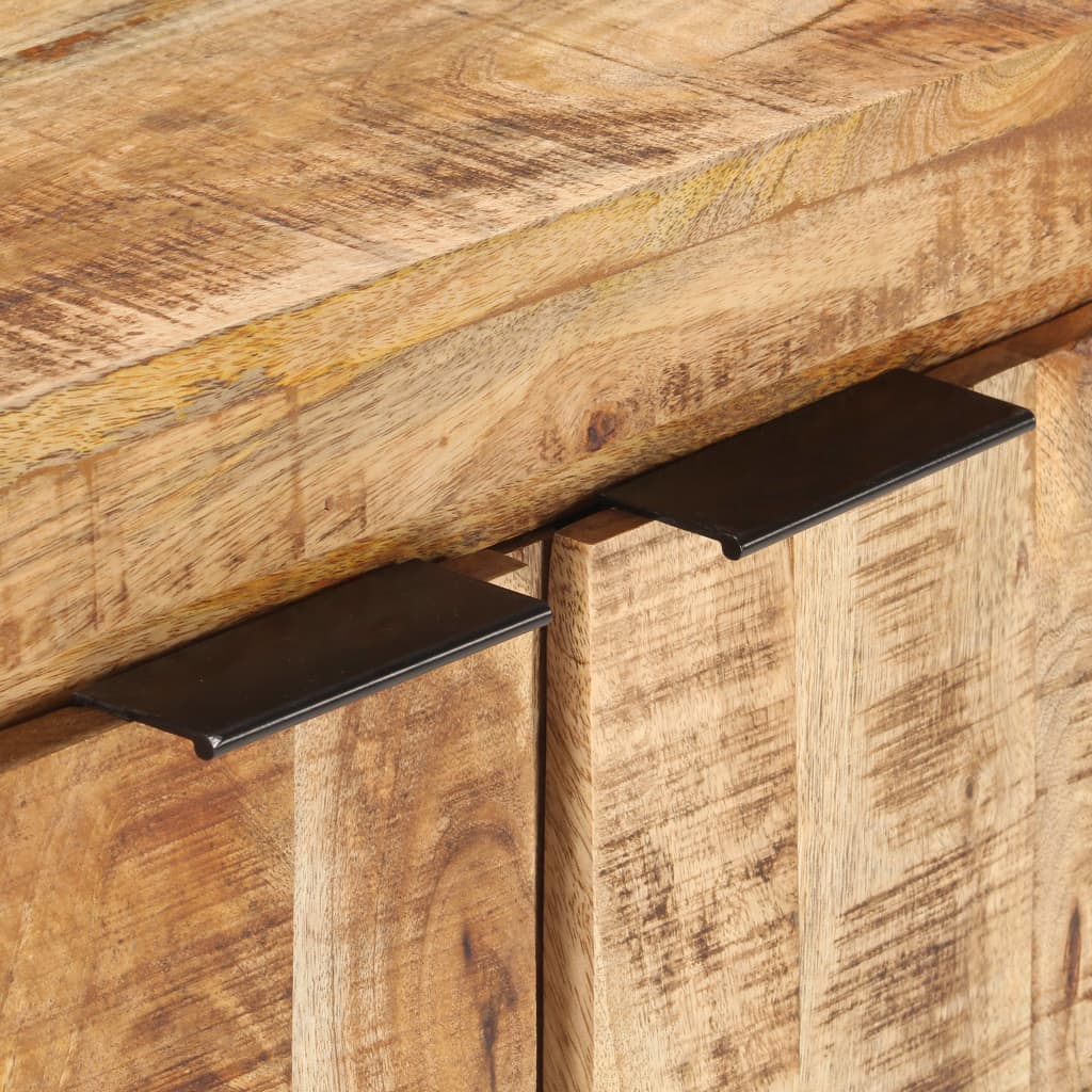 Credenza 59x35x75 cm in Legno Massello di Mango Grezzo | homemem39