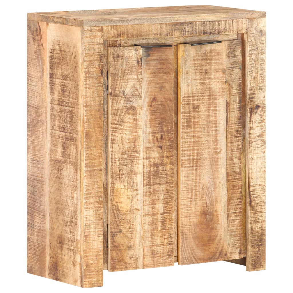 Credenza 59x35x75 cm in Legno Massello di Mango Grezzo - homemem39