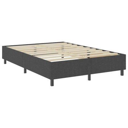Letto a Molle Grigio Scuro in Tessuto 140x200 cm | homemem39
