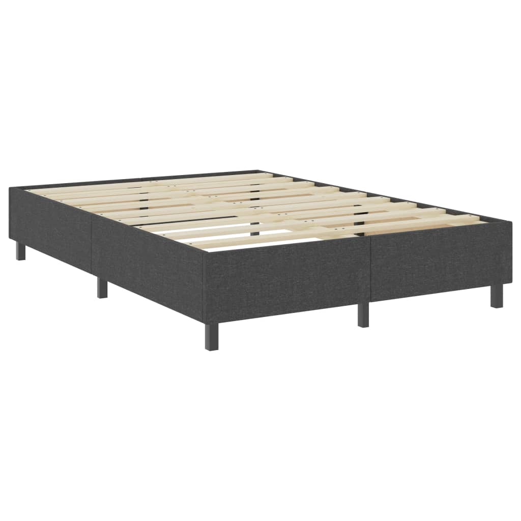 Letto a Molle Grigio Scuro in Tessuto 160x200 cm | homemem39