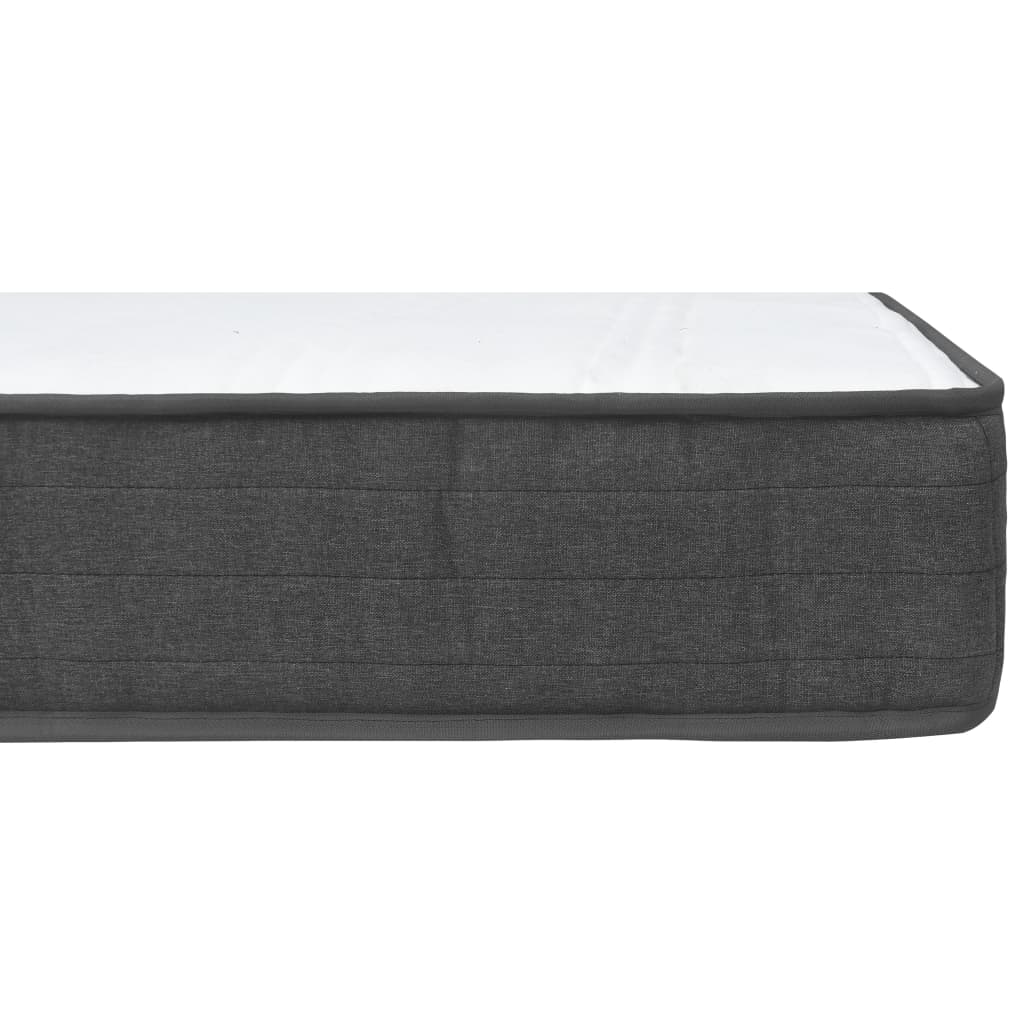 Letto a Molle Grigio Scuro in Tessuto 160x200 cm | homemem39