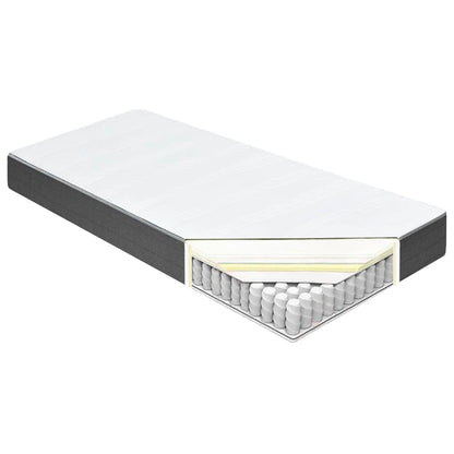 Letto a Molle Grigio Scuro in Tessuto 200x200 cm | homemem39
