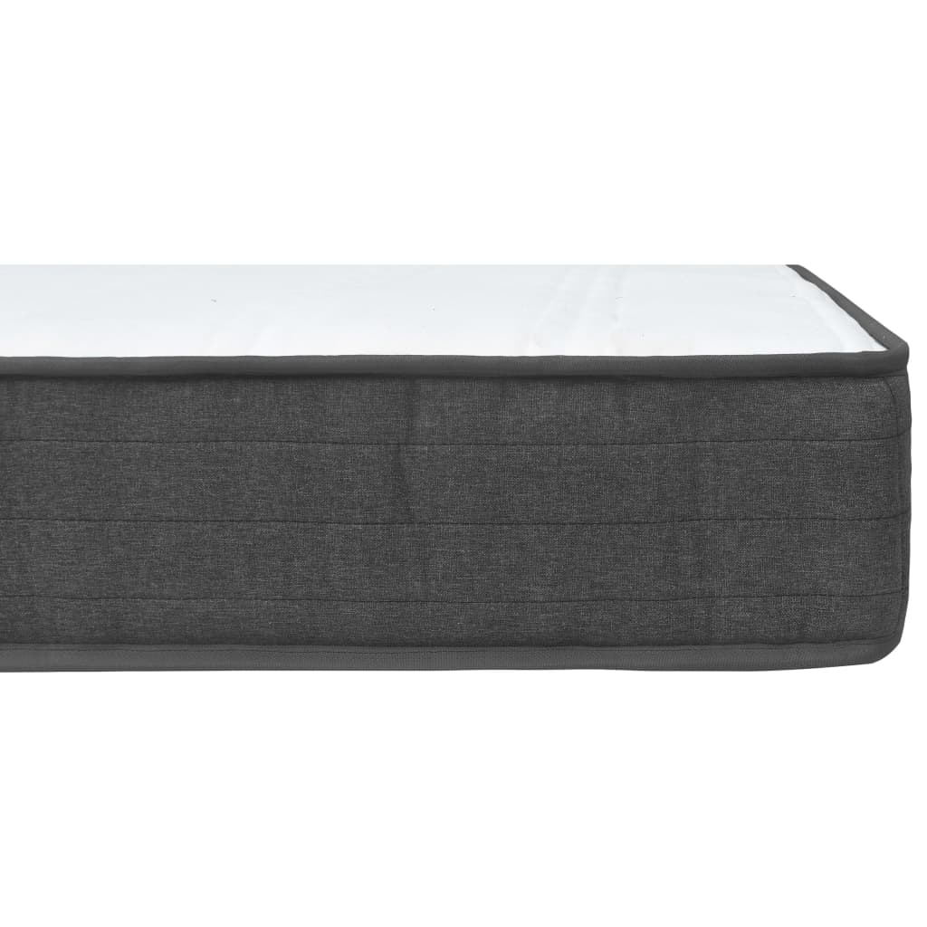 Letto a Molle Grigio Scuro in Tessuto 200x200 cm | homemem39