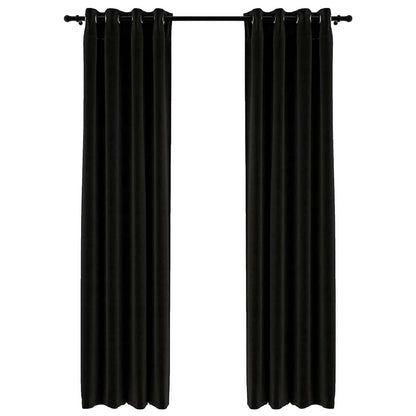 Tende Oscuranti Effetto Lino 2 pz 140x225 cm Antracite