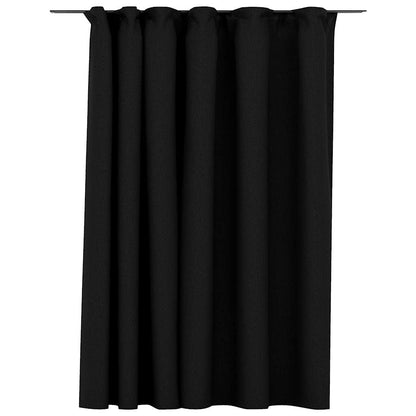 Tenda Oscurante Effetto Lino con Ganci Antracite 290x245 cm | homemem39