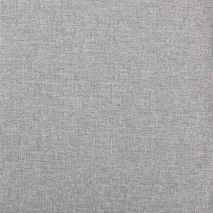 Tende Oscuranti con Ganci Effetto Lino 2 pz Grigie 140x245 cm