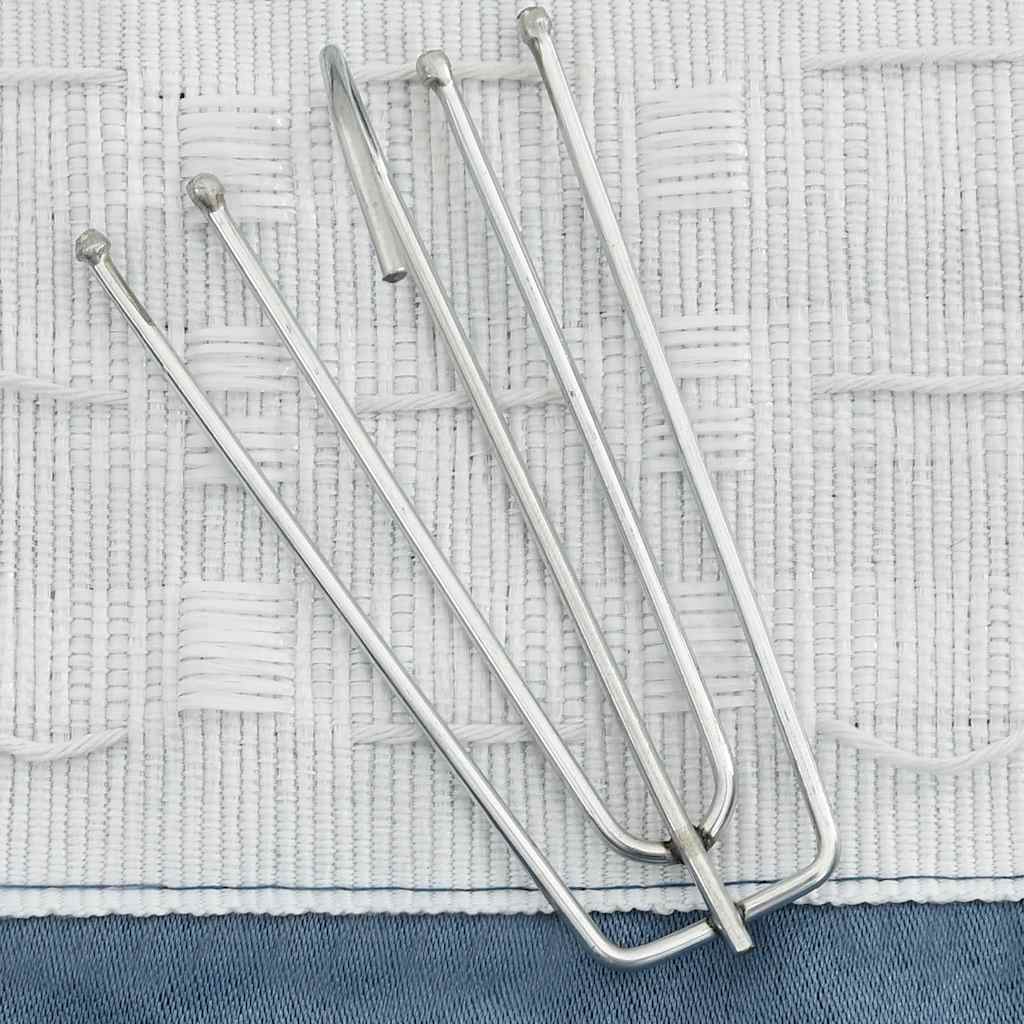 Tende Oscuranti con Ganci Effetto Lino Blu 290x245 cm | homemem39