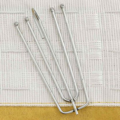 Tende Oscuranti con Ganci Effetto Lino 2 pz Gialle 140x225 cm | homemem39