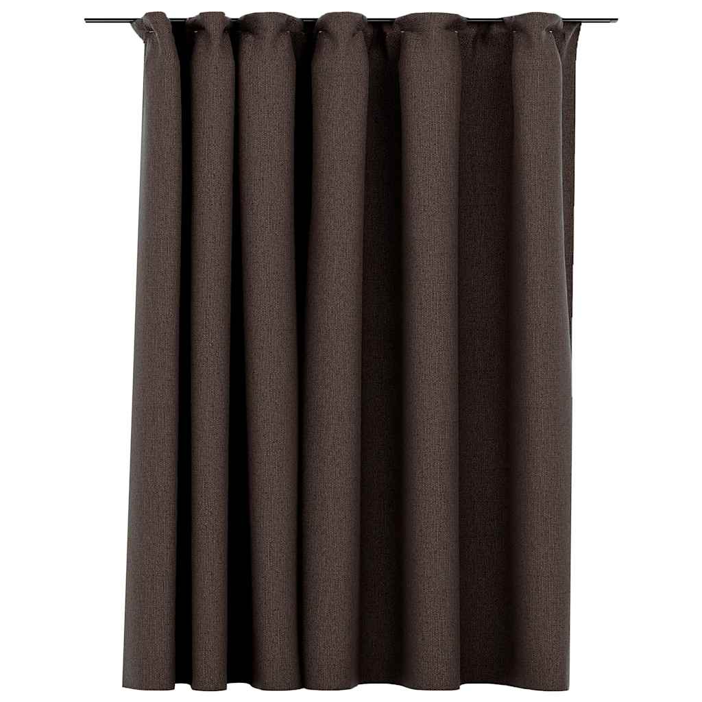 Tenda Oscurante Effetto Lino con Ganci Talpa 290x245 cm | homemem39