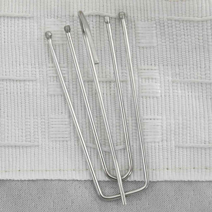 Tende Oscuranti con Ganci Effetto Lino 2 pz Beige 140x245 cm | homemem39