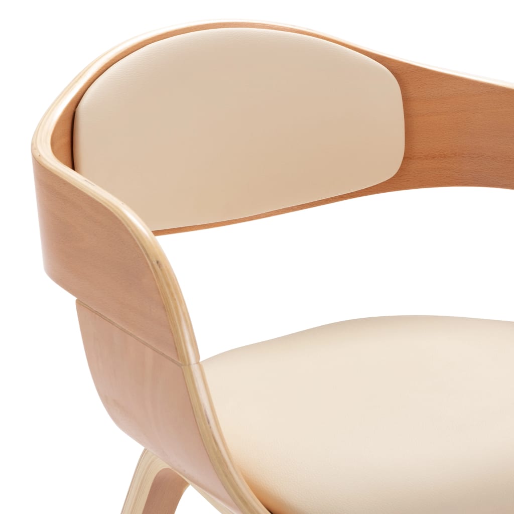 Sedie da Pranzo 6 pz in Legno Piegato e Similpelle | homemem39